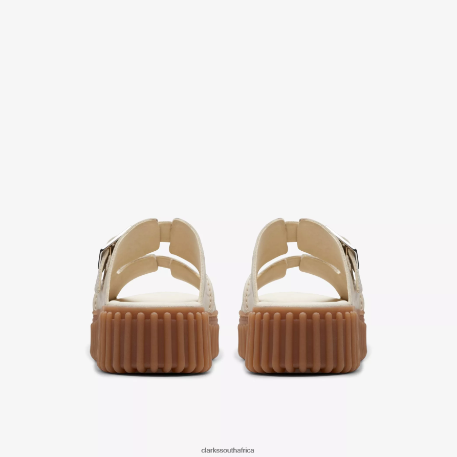2Z8V2H100 Torhill Slide Clarks Cream Interest