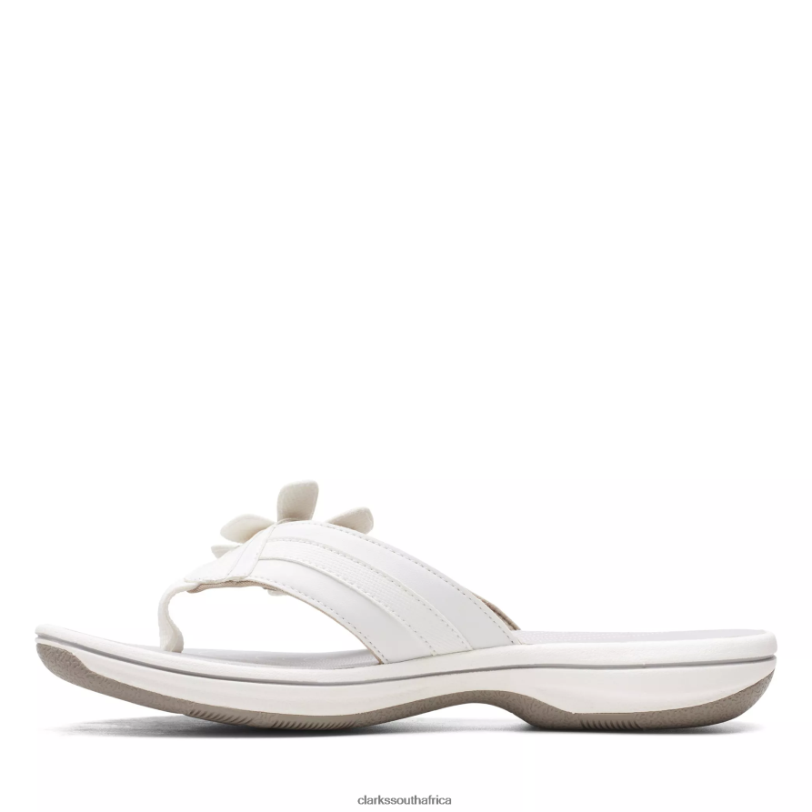 2Z8V2H140 Brinkley Flora Clarks White
