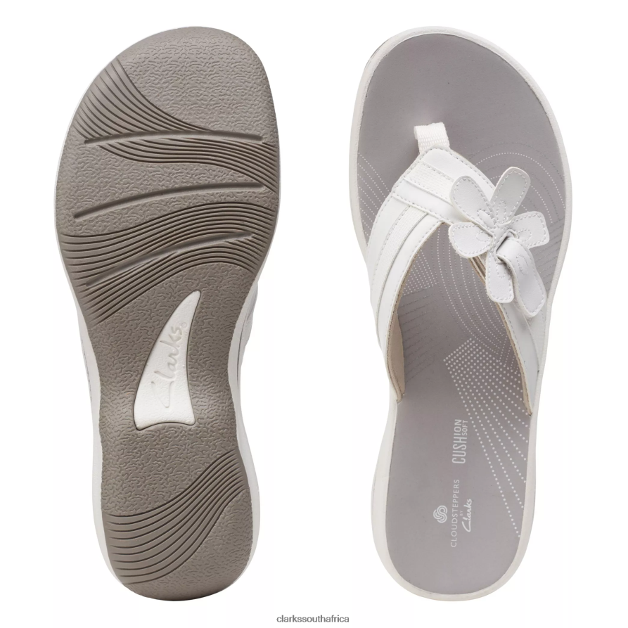 2Z8V2H140 Brinkley Flora Clarks White