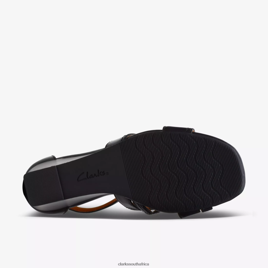 2Z8V2H173 Cielo Charm Clarks Black Leather