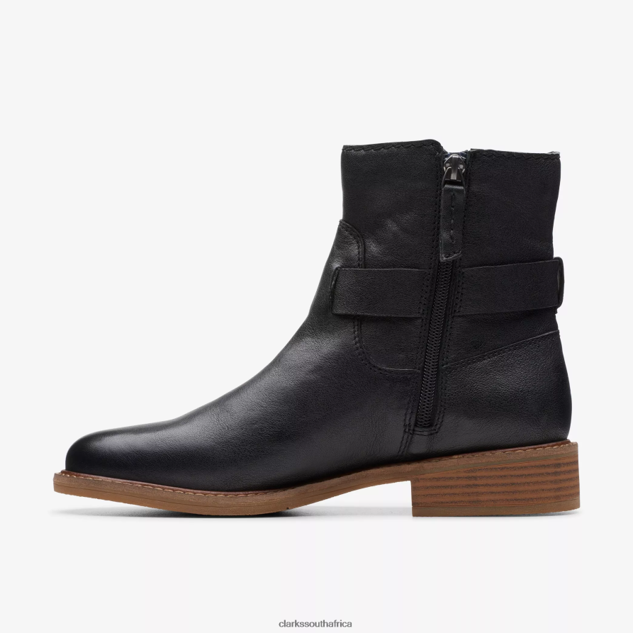 2Z8V2H460 Cologne Strap Clarks Black Leather