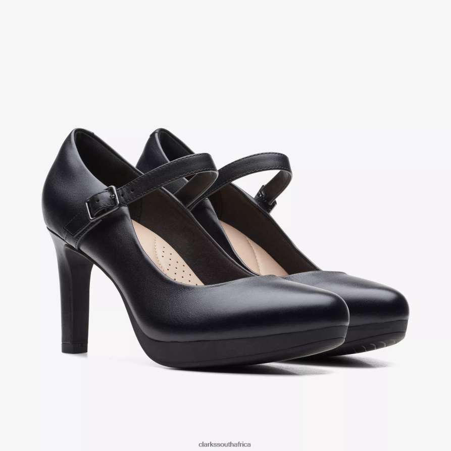 2Z8V2H529 Ambyr Shine Clarks Black Leather