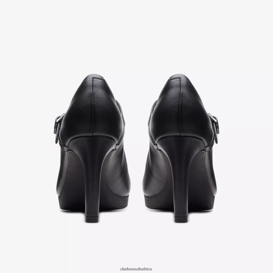 2Z8V2H529 Ambyr Shine Clarks Black Leather