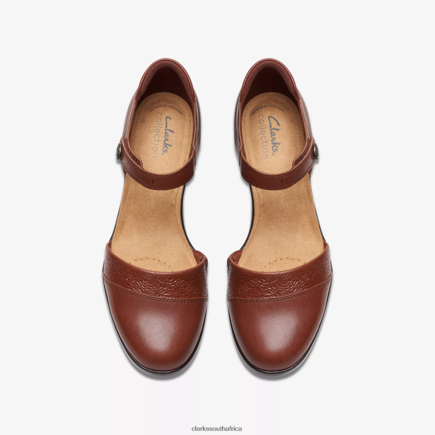 2Z8V2H539 Emily 2 Ketra Clarks British Tan Leather