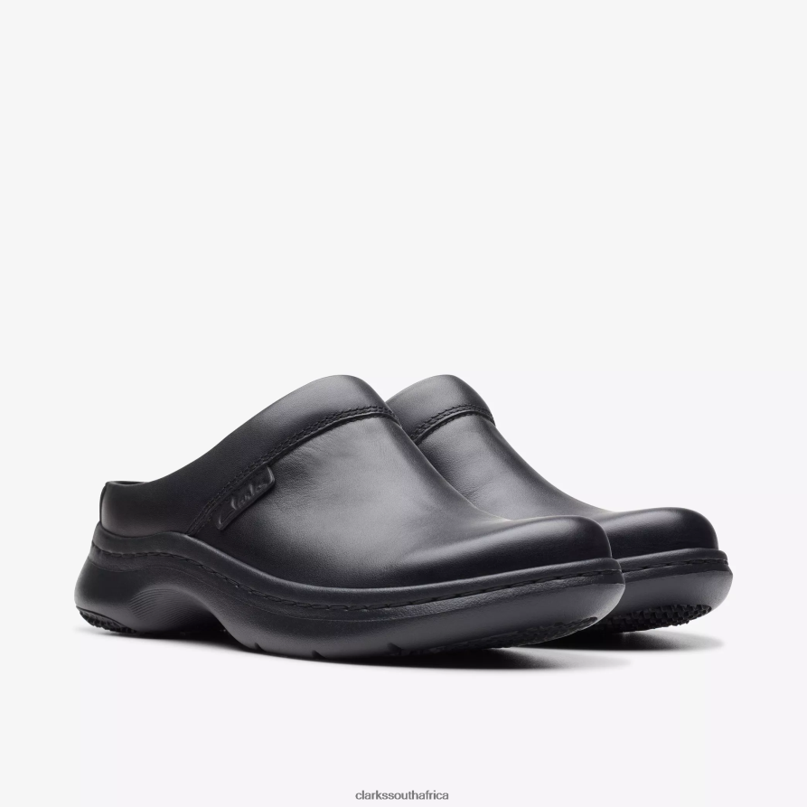 2Z8V2H556 Clarks Pro Clog Clarks Black Leather